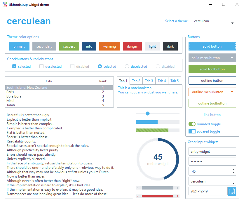 cerculean theme