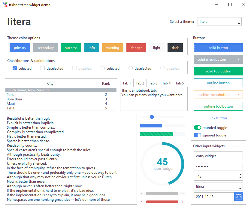 litera theme
