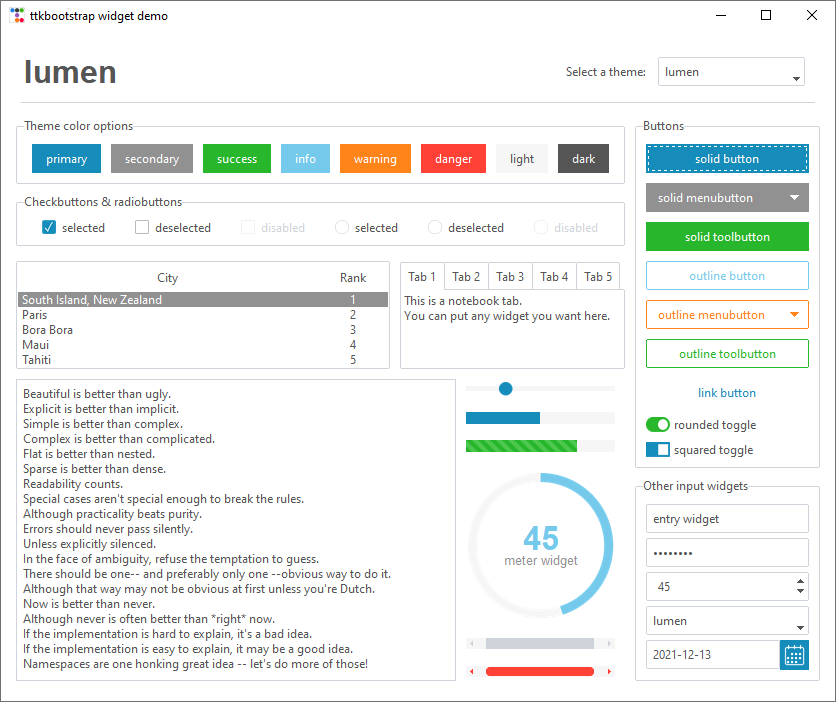 lumen theme